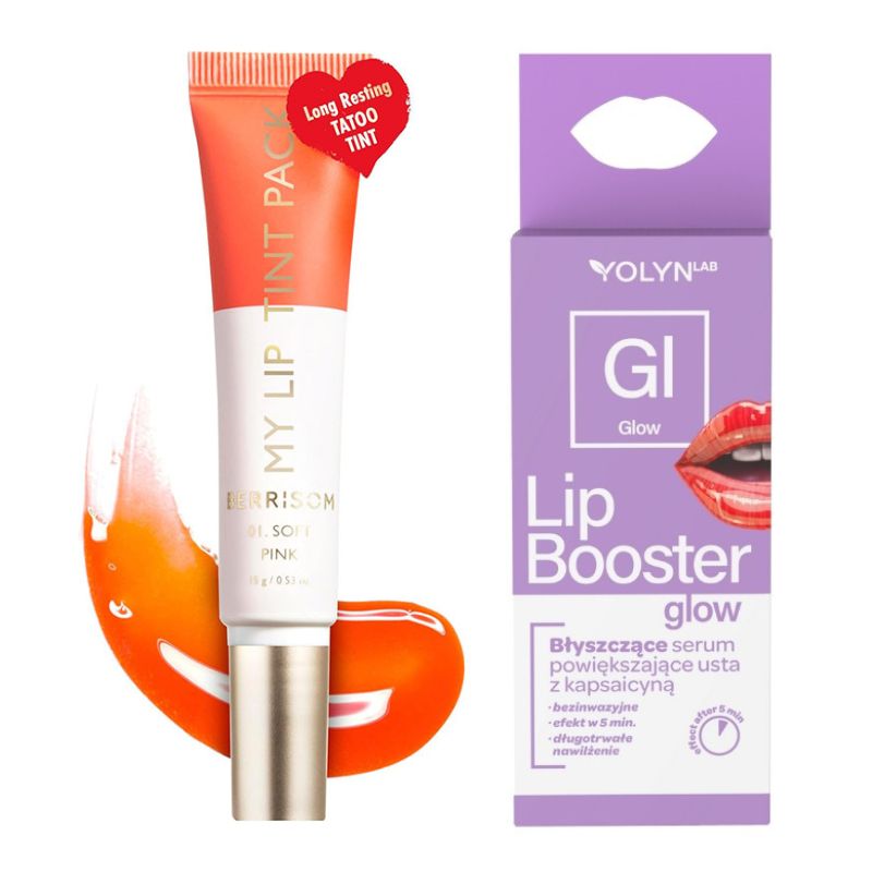 Промо сет BERRISOM Glow Glossy Soft Pink