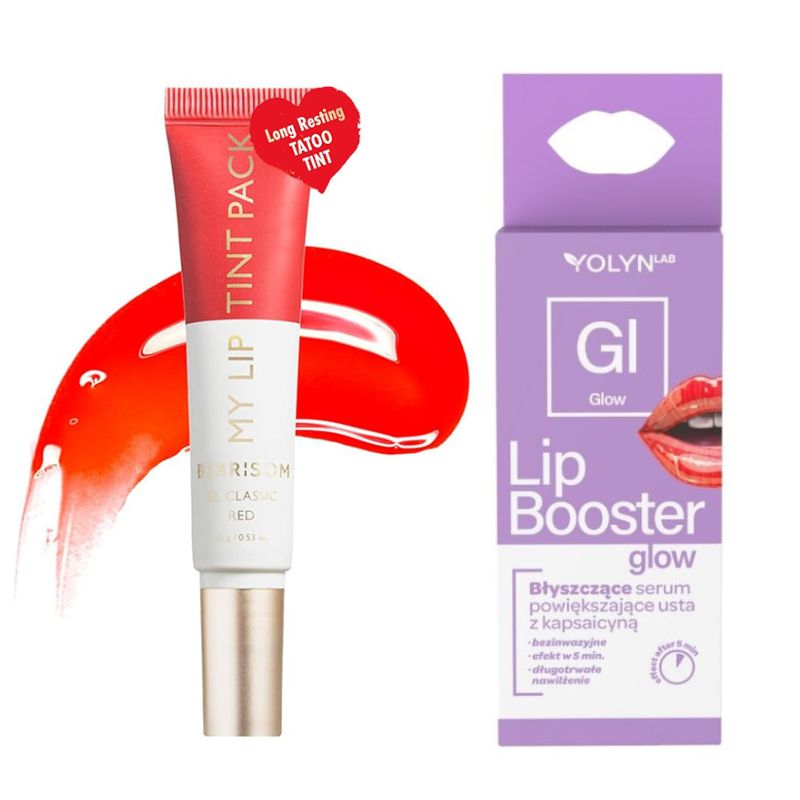 Промо сет BERRISOM Glow Glossy Classic Red