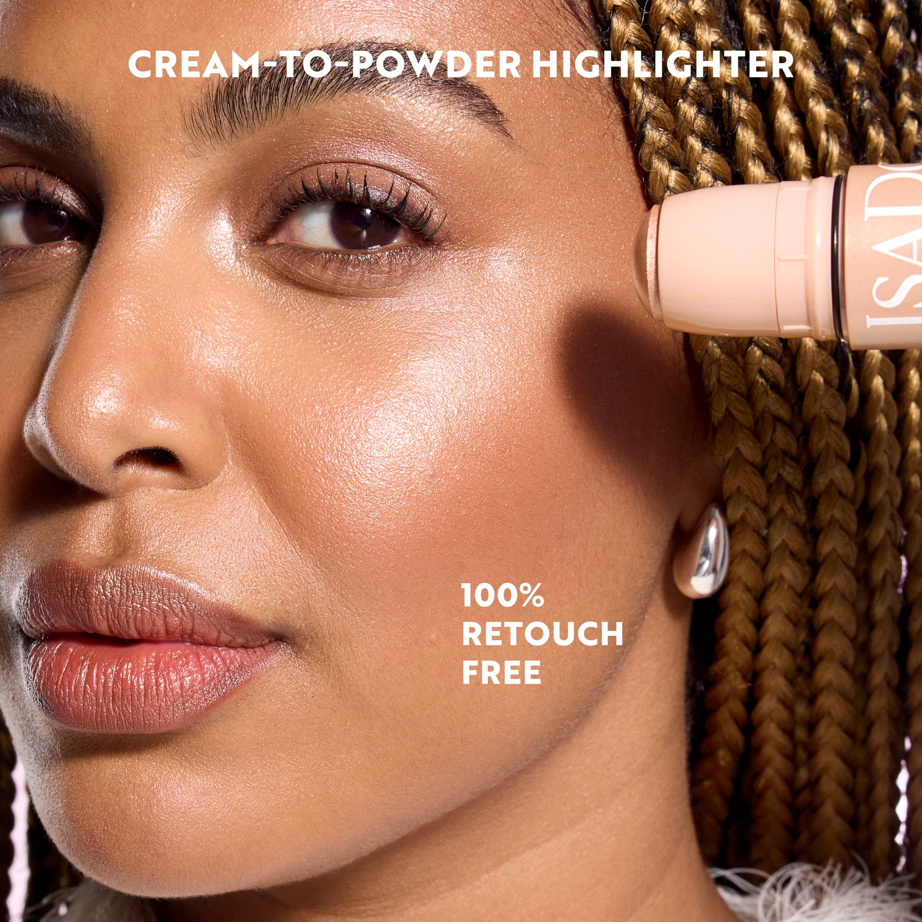 Кремообразен хайлайтър стик IsaDora The Highlight Stick Cream to Silky Powder