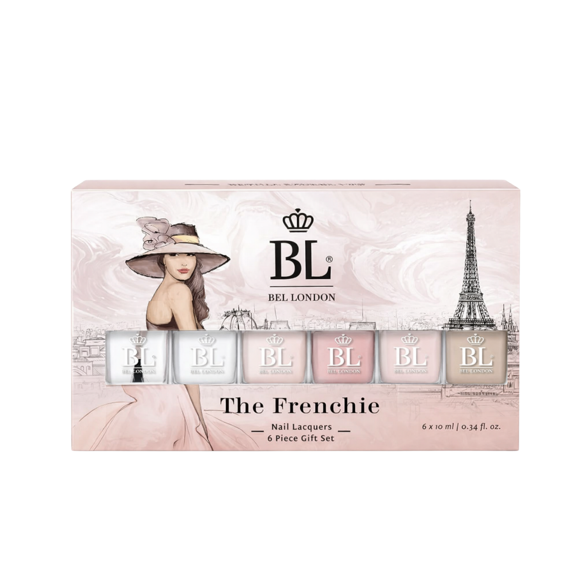 Комплект 6 броя лакове за нокти BEL LONDON The Frenchie