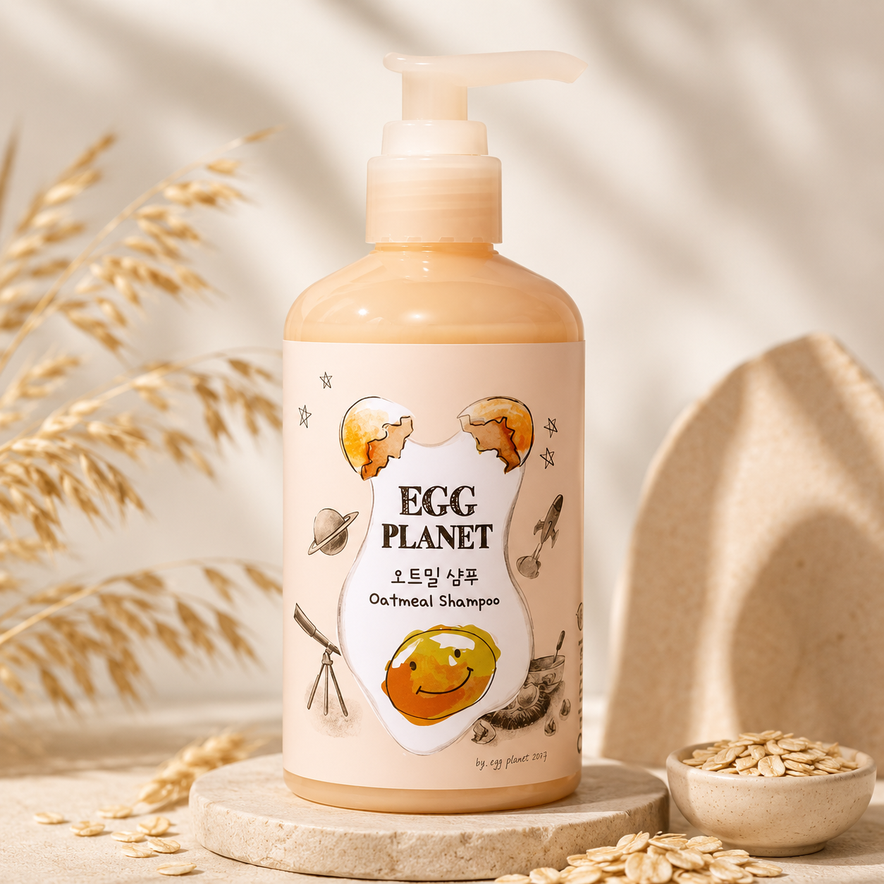 Протеинов шампоан за интензивна хидратация и подхранване с Овес Doori Egg Planet Oatmeal Shampoo