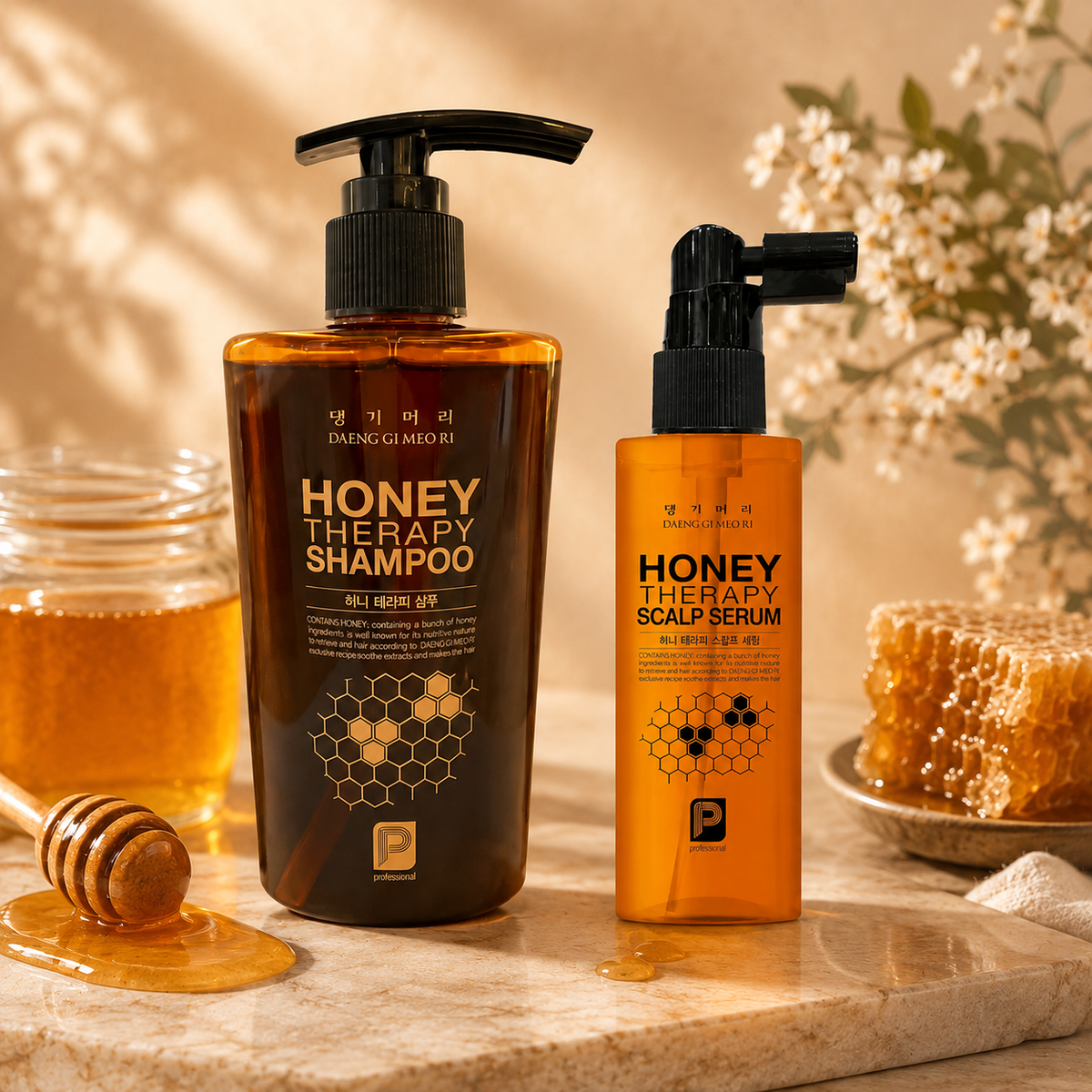 Сет Корейска грижа за растеж на косата Doori Honey Therapy